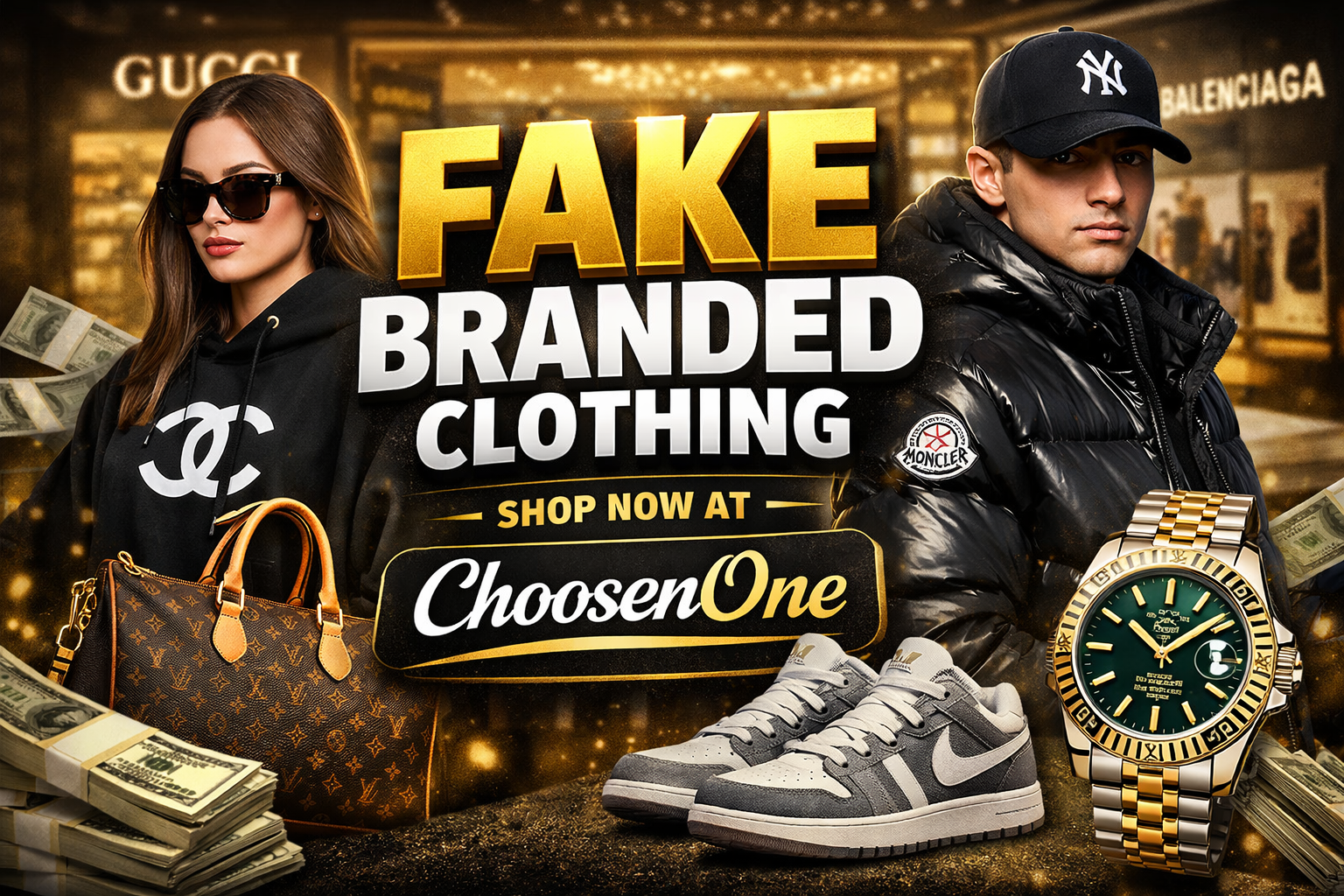 fake branded clothing